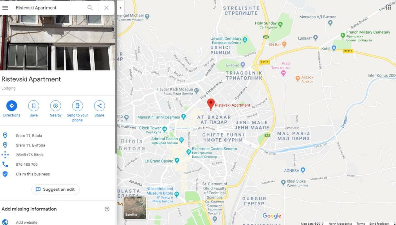 Ristevski Apartment Битоля Екстериор снимка